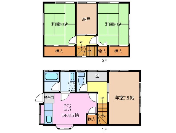 高茶屋駅 徒歩10分 1階の物件間取画像